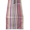 Contemporary Home Living 72" Blue and Red Summer Striped Outdoor Table Runner With Zipper